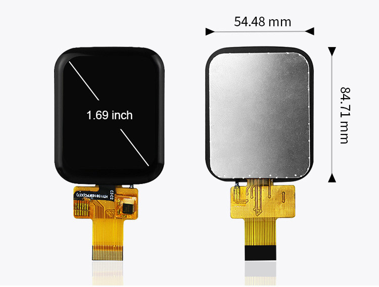 Polcd 1.69 นิ้ว TFT หน้าจอสัมผัสแบบ Capacitive 4 บรรทัด SPI 240x280 IPS LCD