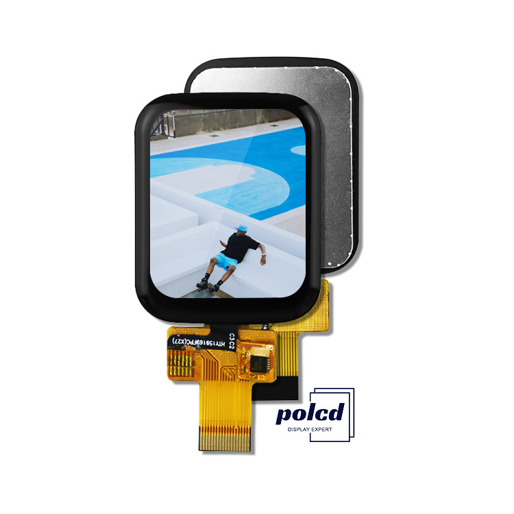 Polcd 1.69 นิ้ว TFT Capacitive Touch Screen 240x280 ปกติเป็นสีดํา โมดูล LCD IPS