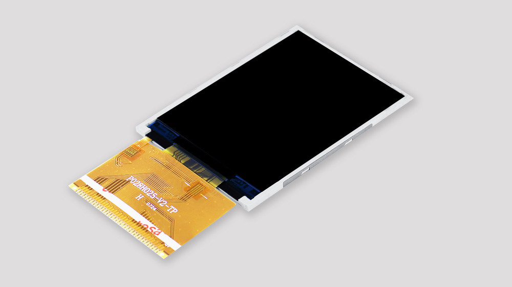 Polcd ความละเอียด 240X320 2.8 นิ้ว Spi TFT Lcd Ili9341V RoHS หน้าจอสัมผัส TFT