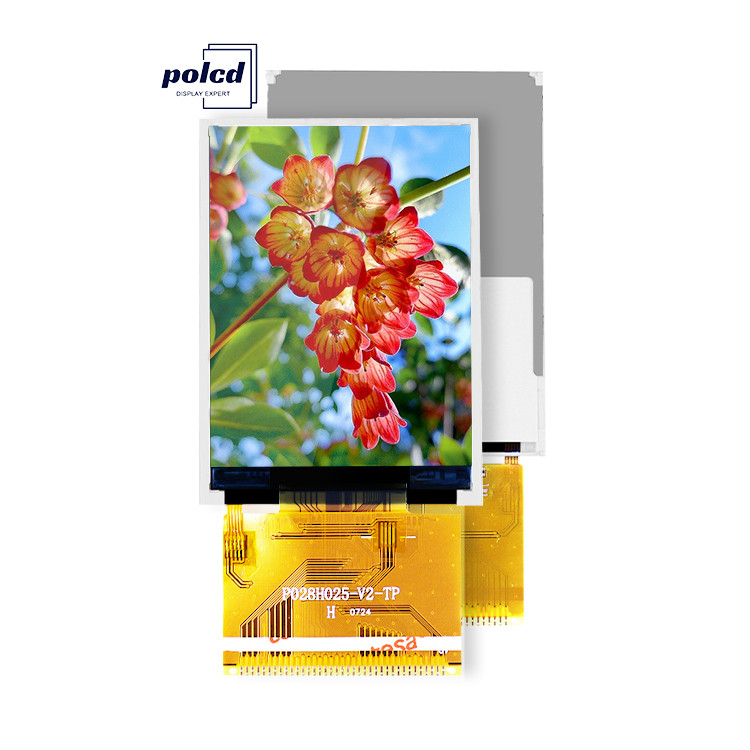 Polcd 300 ความสว่าง 240X320 จอแสดงผล LCD TFT ขนาด 2.8 นิ้ว ILI9341V จอแสดงผล LCD ทางการแพทย์