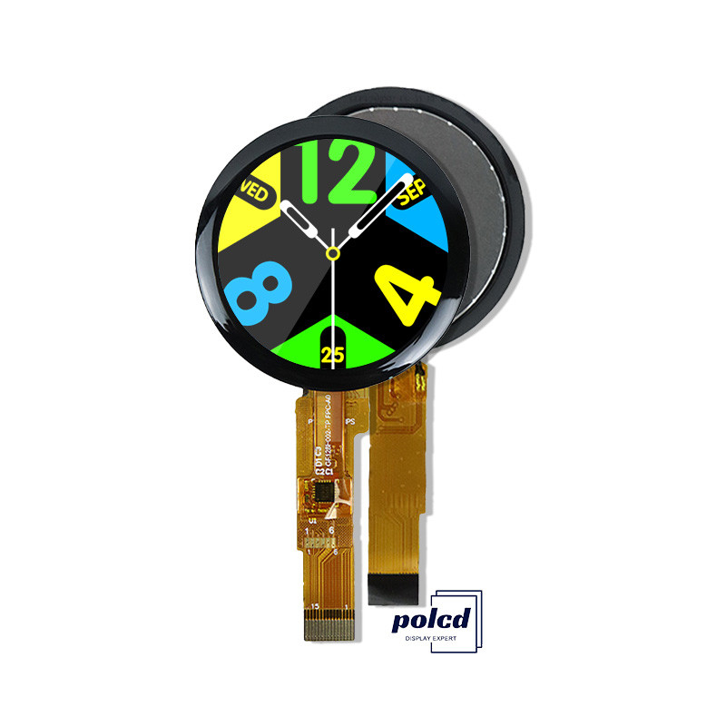 Polcd รอบ 240*240 1.28 1.3 นิ้วสัมผัส Tft LCD Display SPI Interface GC9A01 ไดรเวอร์ IC IPS Screen