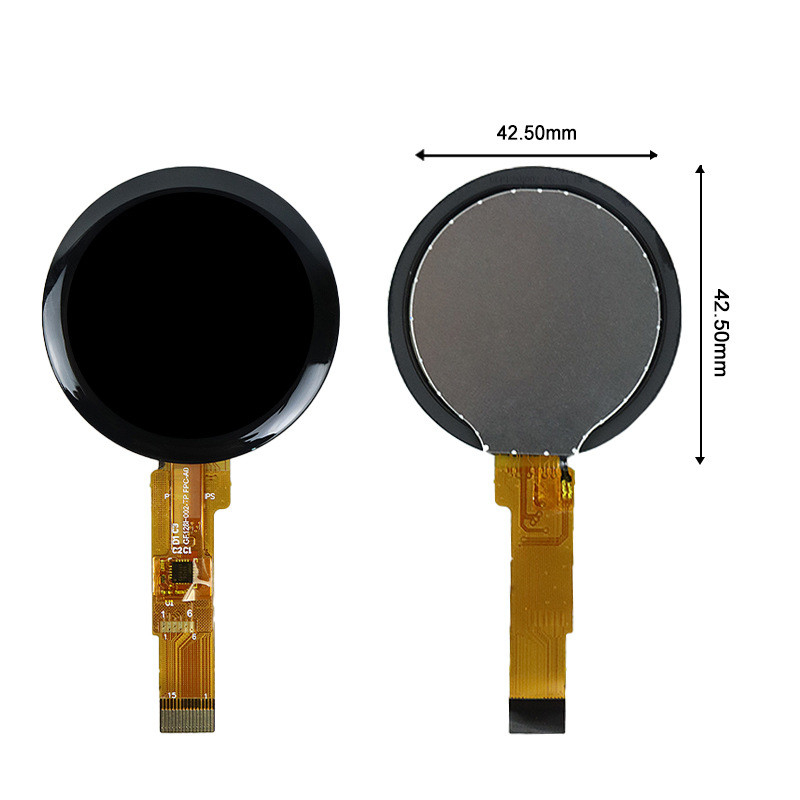 Polcd ขนาดเล็กกลม 1.28 นิ้ว LCD Screen 240*240 1.3 นิ้ว Spi Interface IPS วงกลม Tft LCD Module Panel