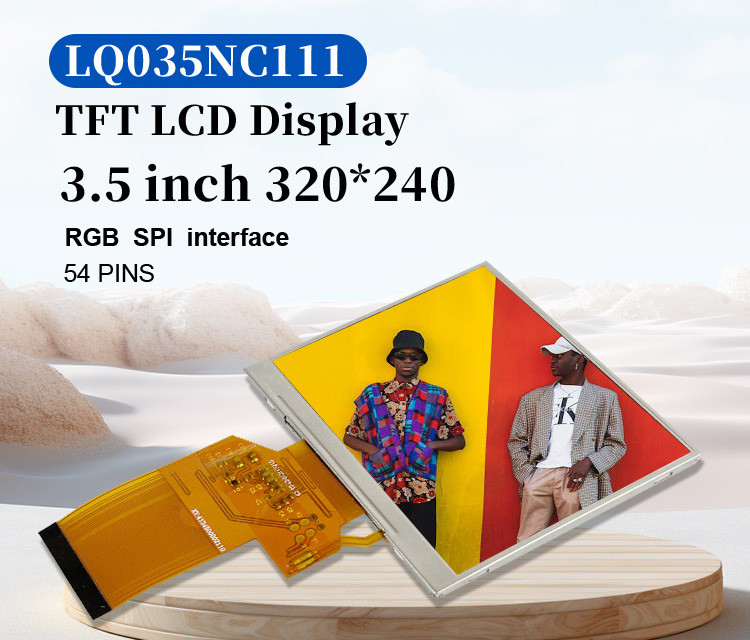 LQ035NC111 3.5 นิ้ว โมดูล LCD 320x240 Rgb Spi อินเตอร์เฟซ 54 ปิน สี TFT Display