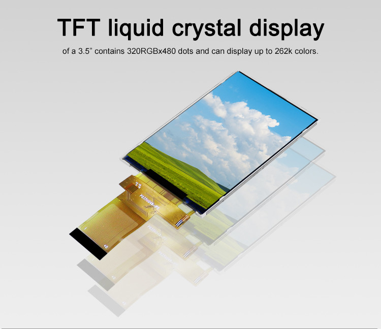 Polcd 18 BIT RGB IPS TFT LCD จอแสดงผล 320X480 พิกเซล TFT LCD 3.5