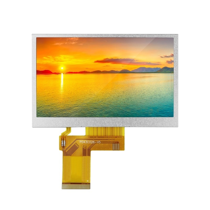 Polcd 4.3 นิ้ว TFT LCD 480x272 ความละเอียด อินเตอร์เฟซ RGB 4.3 