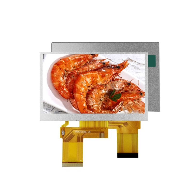 Polcd Custom 4.3 นิ้ว 480*272 สี RGB 8 บิต ILI6485 ไดรฟ์ 40pin 4.3' TFT LCD Module