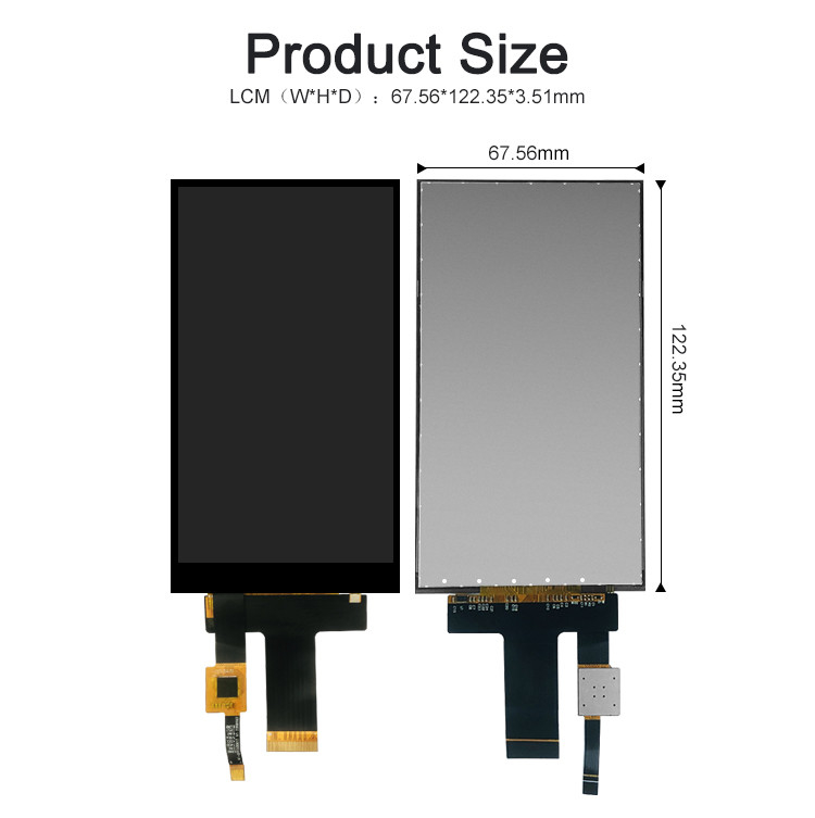 Pocld 5 นิ้ว TFT Module ความละเอียด 720 * 1280 อินเตอร์เฟซ MIPI 30pin TFT LCD Display With Capacitive Touch Panel