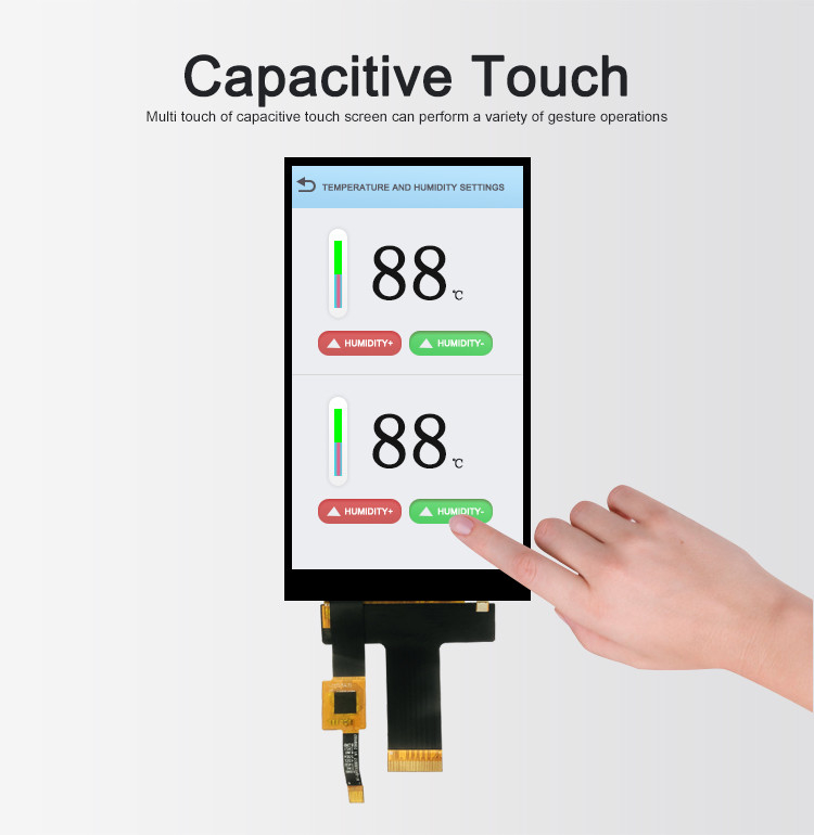 Pocld 5 นิ้ว TFT Module ความละเอียด 720 * 1280 อินเตอร์เฟซ MIPI 30pin TFT LCD Display With Capacitive Touch Panel