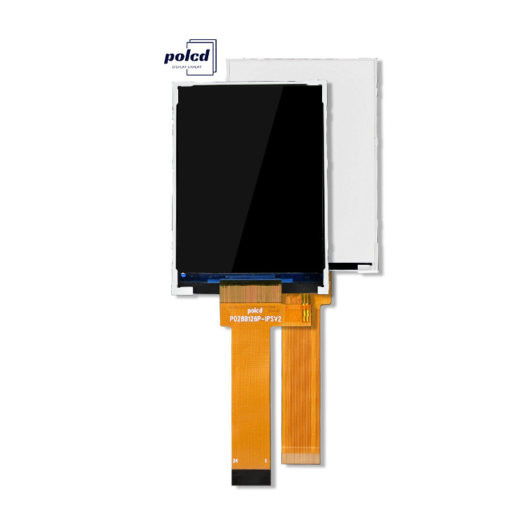 Polcd 2.8 นิ้วจอ LCD 240x320 MCU อินเตอร์เฟซมุมมองกว้าง TFT โมดูลจอ LCD ทรานฟเลคติฟ