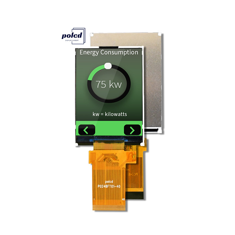 Polcd Full Color LCD Display ทรานฟเลคติฟ 2.4 นิ้ว TFT SPI MCU 20 pin Qvga 240x320 TFT LCD