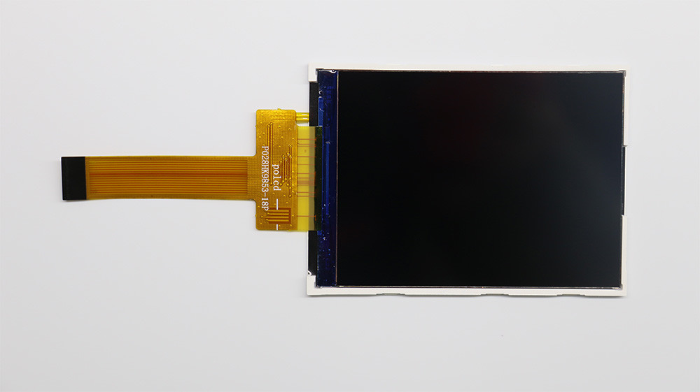 Polcd 2.8 นิ้ว TFT Display Screen JD9853 240*320 ความละเอียด 18pin 200nits โมดูล TFT LCD