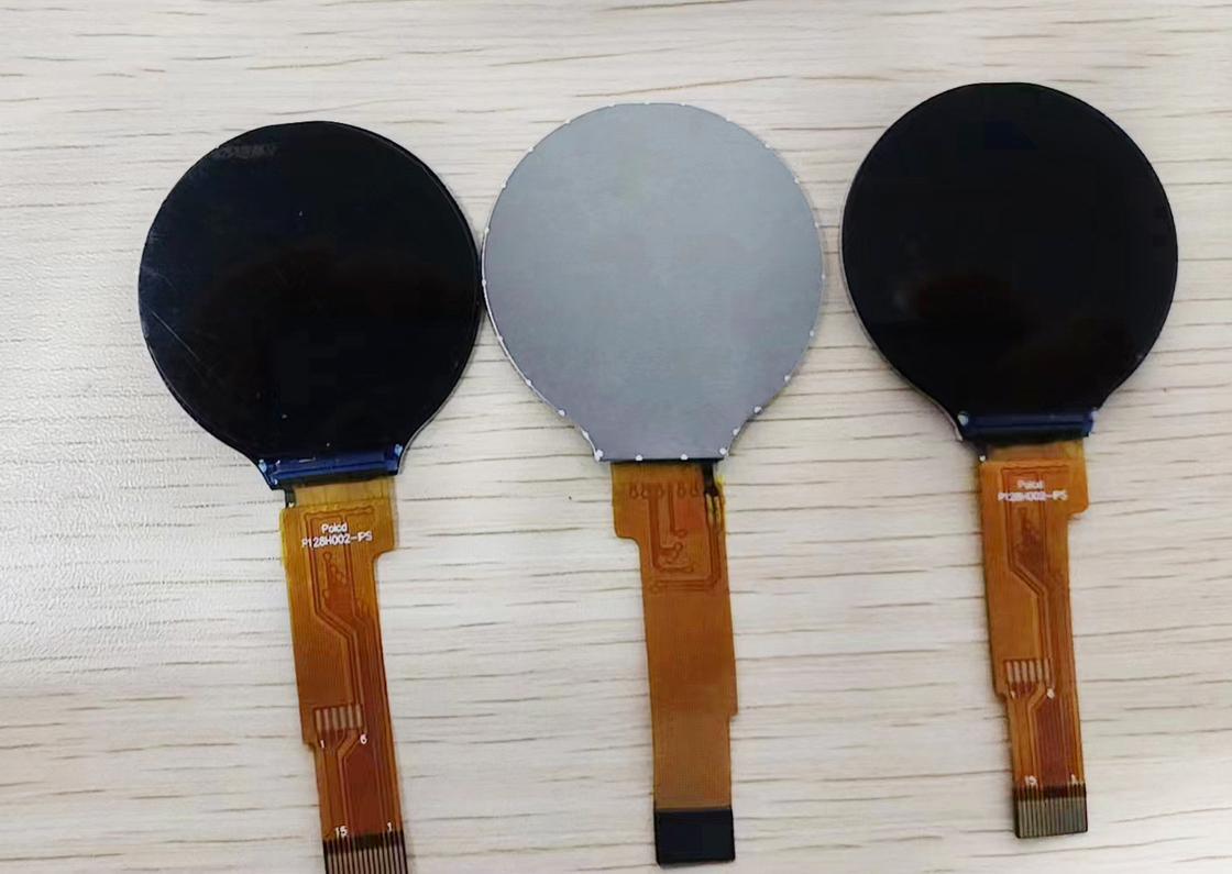 Polcd 1.28 นิ้ว IPS วงกลมจอ LCD ความละเอียด 240xRGBx240 โมดูล LCD TFT ที่กําหนดเองสําหรับนาฬิกาสมาร์ท
