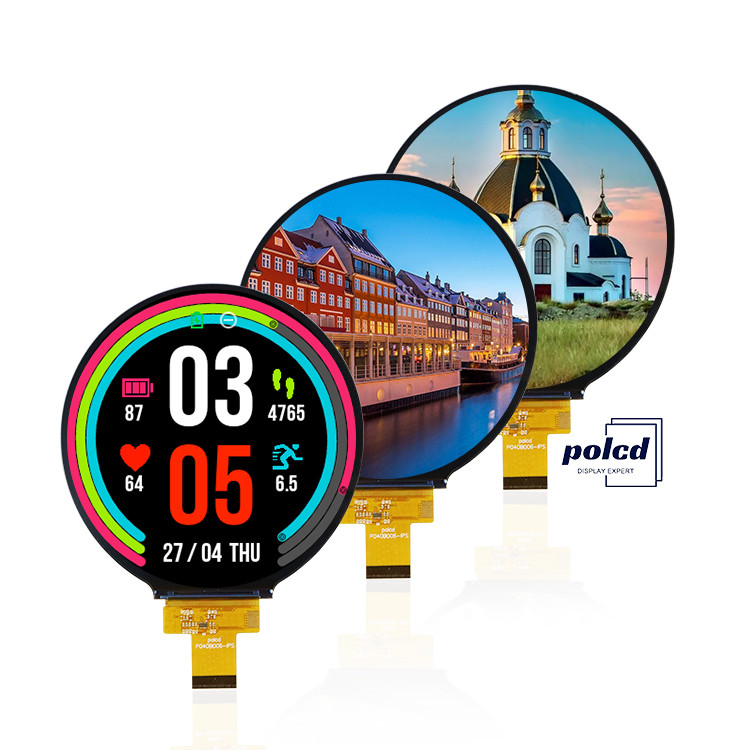 Polcd 4.0 '' วงกลมแพนล์ LCD Module 720 * 720 ST7703 IPS มุมมอง MIPI วงจร