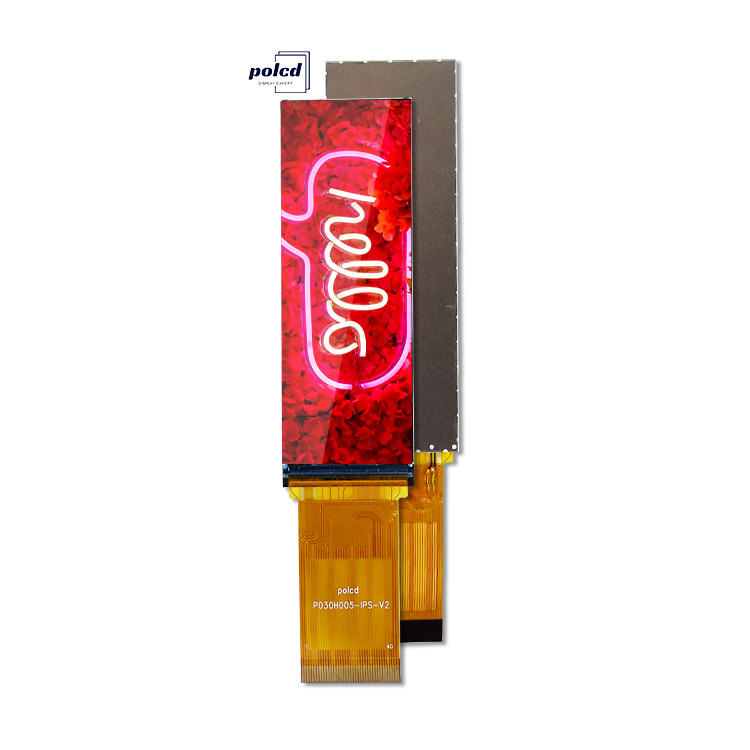 Polcd IPS 268x800 ST7701S ความสว่างสูง 700nits หน้าจอ LCD TFT ขนาด 3.0 นิ้ว