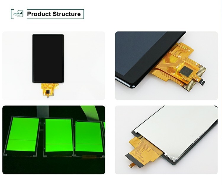 Polcd Custom 3.5 Inch Capacitive Touch Panel 320x480 500nit อินเตอร์เฟซ RGB มอดูลจอ LCD IPS Tft