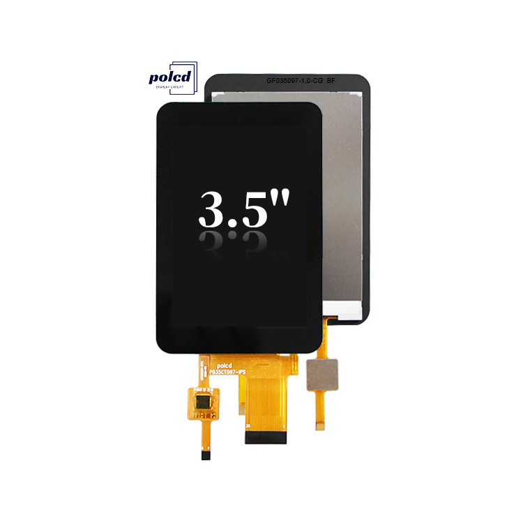 Polcd CTP 320x480 ความละเอียด 30pin 3.5 Inch TFT LCD Touch Screen Module 330 nit TN กระจก LCD