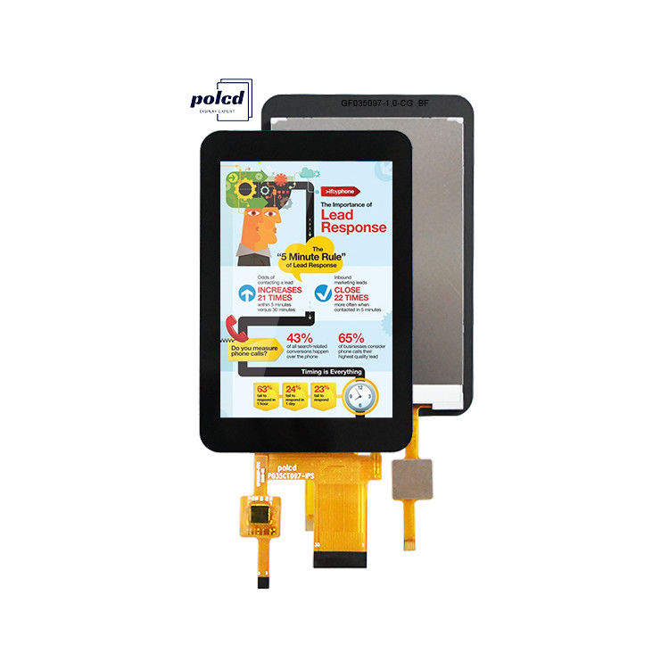 Polcd 3.5' 3.5 นิ้ว SPI อินเตอร์เฟซ 320x480 ความละเอียด ST7796U Driver IC IPS TFT LCD Display Module