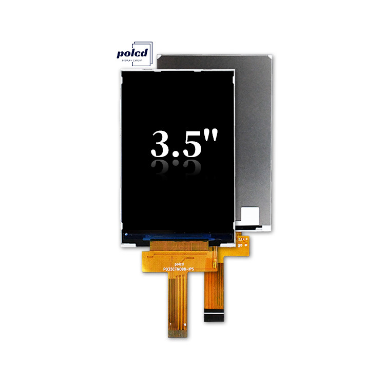 Polcd 3.5 นิ้ว 320x480 ความละเอียด 350nits Mipi Interface ili9488 IC แบบตั้ง 3.5'' TFT LCD Display Module