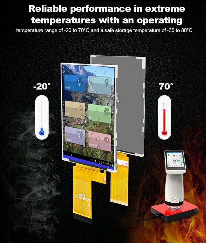 Polcd 3.97 นิ้ว 4 นิ้ว 480*800 300nit 40pin RGB อินเตอร์เฟซทั้งหมดส่ง ST7701S Tft Lcd Display Module