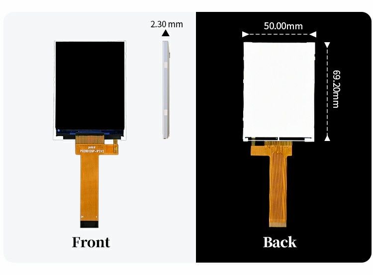 Polcd Lcd ขนาดเล็ก 2.8 นิ้ว 240x320 ความสว่างสูง 900 นิต IPS LCD Module Display 2.8'' TFT อุตสาหกรรม