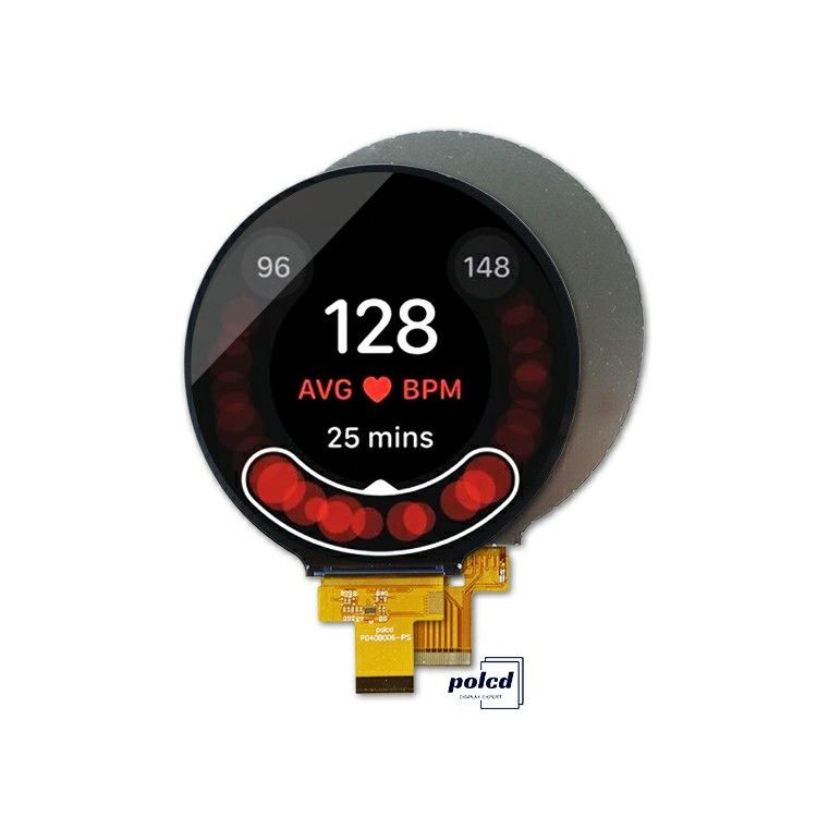 Polcd ขนาดเล็ก โครงจอ LCD ขนาด 4 นิ้ว 720x720 พิกเซล 4Line MIPI อินเตอร์เฟซ จอสีเต็ม