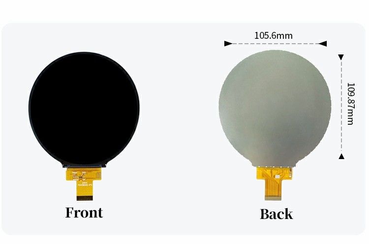 Polcd 4 นิ้ว วงกลม TFT Display 720x720 MIPI อินเตอร์เฟซ 30 Pin ST7703 TFT โมดูลจอ LCD