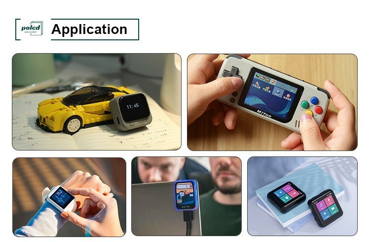 Polcd 1.69 นิ้ว TFT หน้าจอสัมผัสแบบ Capacitive 4 บรรทัด SPI 240x280 IPS LCD