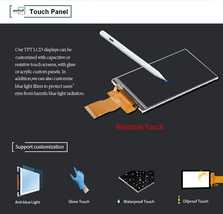 Polcd 3.95 inch LCD Screen 320x480 Color TFT Display LED backlight ILI9488 drive ic TFT LCD Module