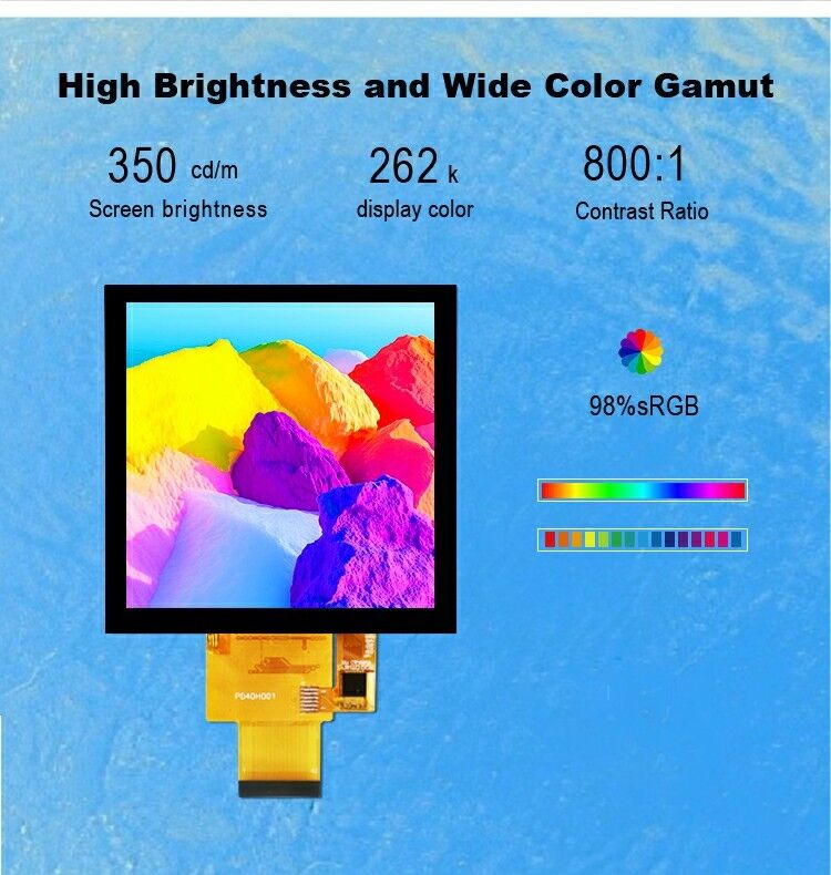 Polcd 4.0 inch 480x480 Square TFT Touch Screen RGB interface 4