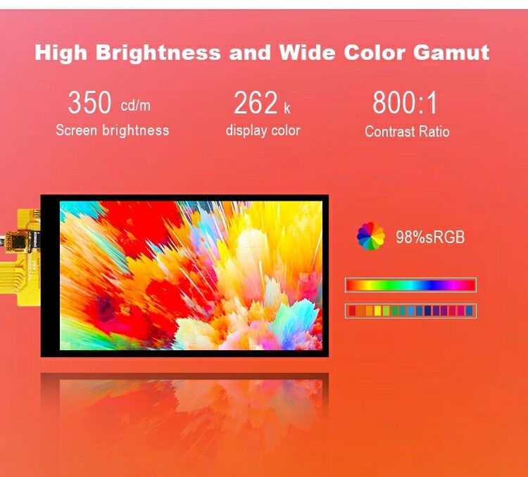 Polcd 5.5 นิ้ว มุมชมเต็ม TFT Display 720x1280 ความละเอียด 350nit Display จอ LCD ที่มีประสิทธิภาพสูง