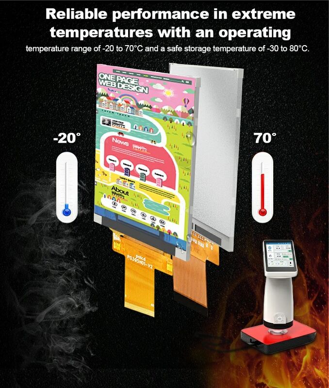 Polcd Custom 3.95 นิ้ว 320x480 Ips Tft Lcd อินเตอร์เฟส RGB โมดูลจอเหลวคริสตัลด้วยการสัมผัส