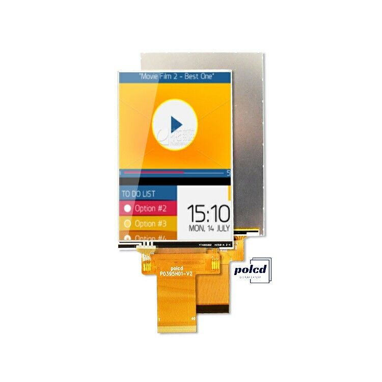 Polcd Custom 3.95 นิ้ว 320x480 Ips Tft Lcd อินเตอร์เฟส RGB โมดูลจอเหลวคริสตัลด้วยการสัมผัส