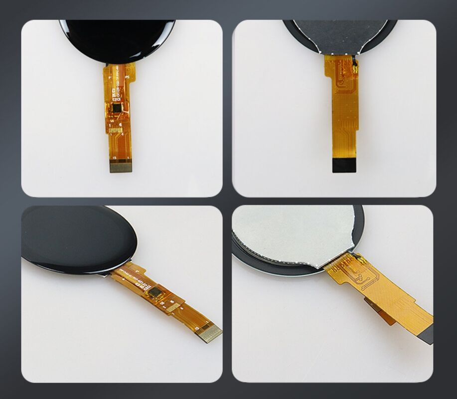 Polcd ขนาดเล็กกลม 1.28 นิ้ว LCD Screen 240*240 1.3 นิ้ว Spi Interface IPS วงกลม Tft LCD Module Panel