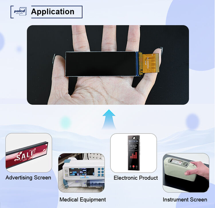 Polcd 3 นิ้ว 268x800 IPS จอ 40pin RGB565 อินเตอร์เฟซ 700 นิต ST7701S 3