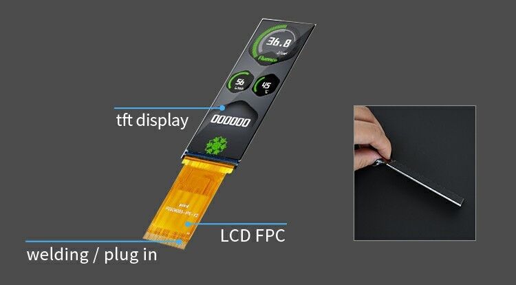 Polcd small TFT-LCD Display 3.0 Inch 268*800 RGB Interface Industrial IPS All View Angle Lcd Module ช่องจอ LCD ขนาดเล็ก