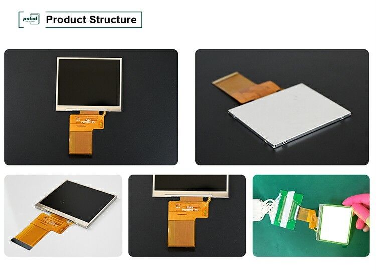 Polcd 3.5 นิ้ว 320x240 Full Color TFT Display ST7272A ไดรฟ์ ic IPS ดูมุม 54pin จอ LCD