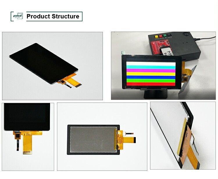 Polcd 5 Inch LCD Vertical Screen 720*1280 MIPI อินเตอร์เฟซ แพนล์สัมผัสจุจุ IPS 5' TFT