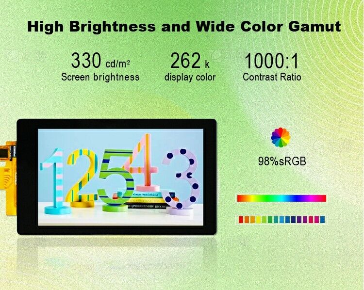 Polcd 5 Inch LCD Vertical Screen 720*1280 MIPI อินเตอร์เฟซ แพนล์สัมผัสจุจุ IPS 5' TFT