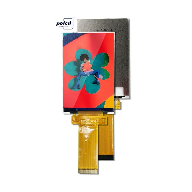 Polcd LCM โรงงาน 3.5 นิ้ว 320*480 Mcu Spi อินเตอร์เฟซ 300 นิต TFT LCD โมดูล จุลทับจอ