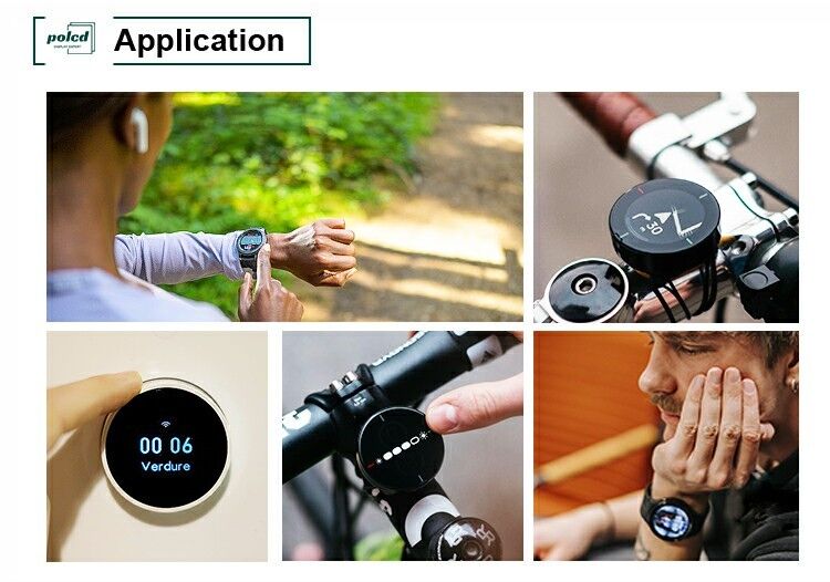 Polcd 2.1 นิ้ว IPS LCD กลมขนาดเล็ก 480*480 ผิวหน้า Mipi ST7701S มวงกลม โมดูลจอ TFT กลม