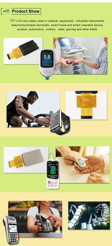 Polcd 2.4 นิ้ว IPS LCD Screen ความสว่างสูง 450 นิต MCU ST7789V 240x320 ความละเอียด TFT LCD Display Module