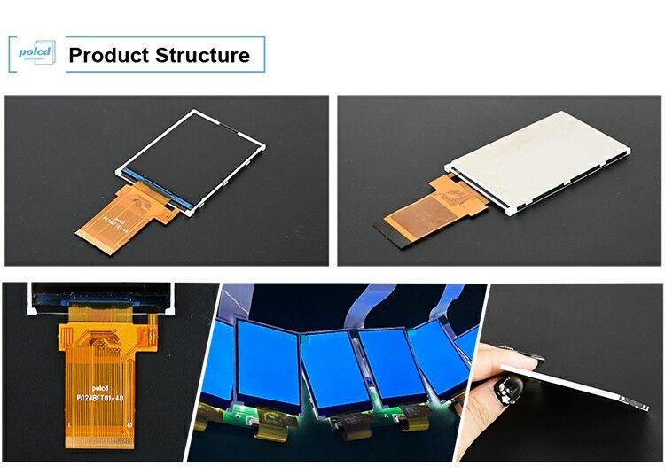Polcd Full Color LCD Display ทรานฟเลคติฟ 2.4 นิ้ว TFT SPI MCU 20 pin Qvga 240x320 TFT LCD
