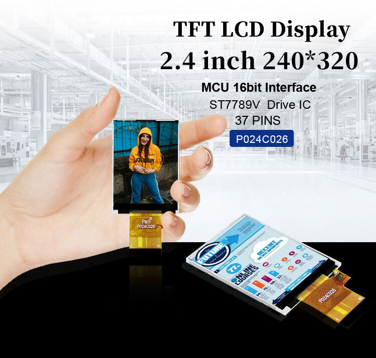 Polcd ST7789V 2.4 นิ้ว Tft Display 12 0'CLOCK 240x320 tft แผ่นจอ LCD