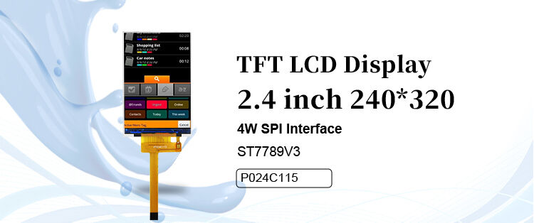 Polcd RoHS 2.4 นิ้ว Lcd Tft Display ST7789V3 TFT โมดูล LCD 4 สาย SPI 240x320
