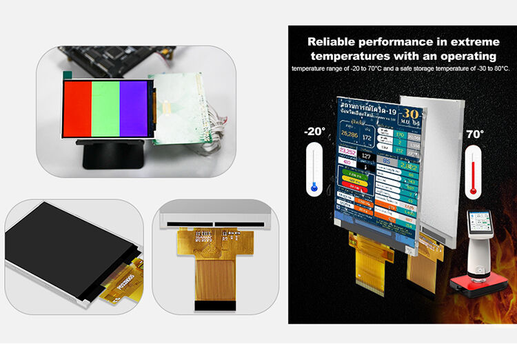 Polcd 3.2 นิ้ว ขนาดพิกเซล 240x320 หน้าจอ TFT ขนาดเล็ก ILI9488 Driver ic LCD