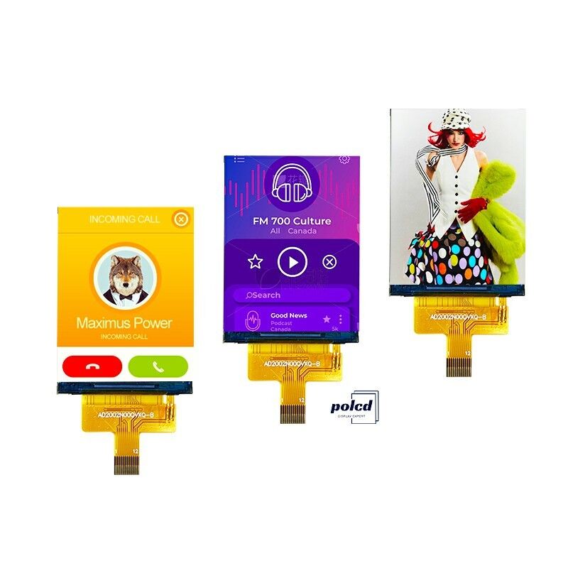 Polcd 240*320 2' สี LCD ความสว่างสูง อินเตอร์เฟซ SPI