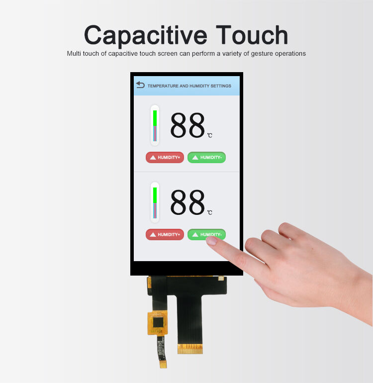 Pocld 5 นิ้ว LCM Screen ความละเอียด 720*1280 Capacitive Touch Panel MIPI อินเตอร์เฟซ 30pin TFT LCD Display