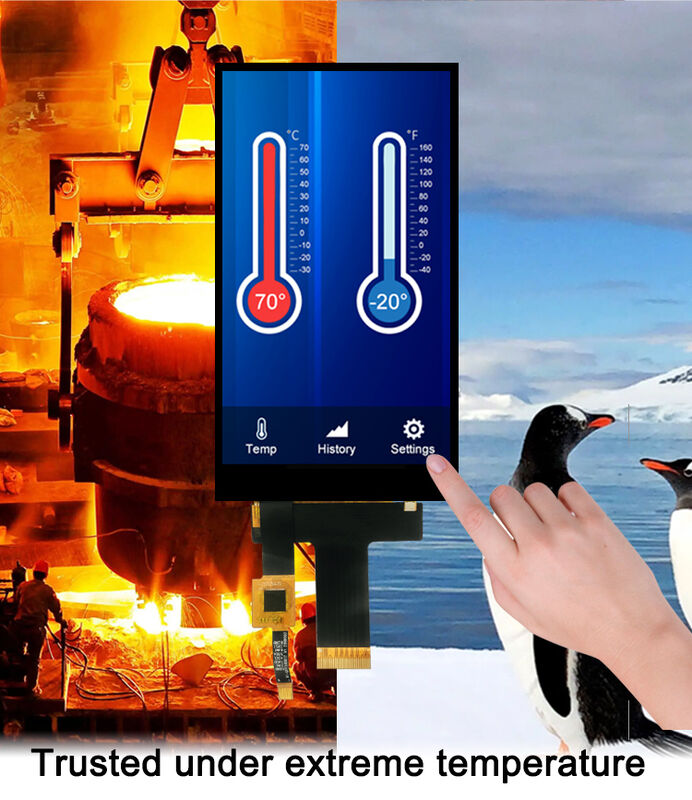 Pocld 5 นิ้ว LCM Screen ความละเอียด 720*1280 Capacitive Touch Panel MIPI อินเตอร์เฟซ 30pin TFT LCD Display