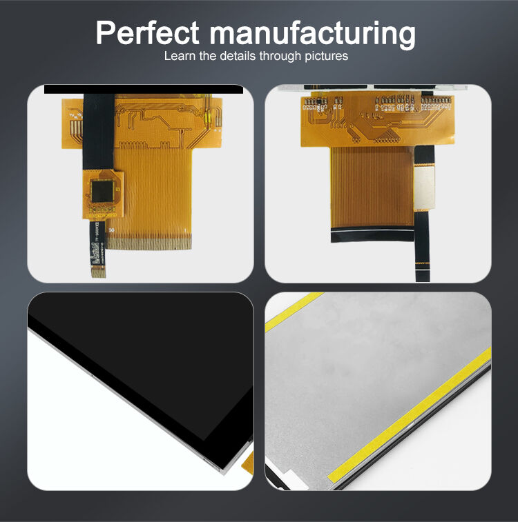 Polcd 3.97 นิ้ว 480*800 ความละเอียด 50pin อินเตอร์เฟซ MCU ความสว่างสูง มัดจอ LCD TFT Touch