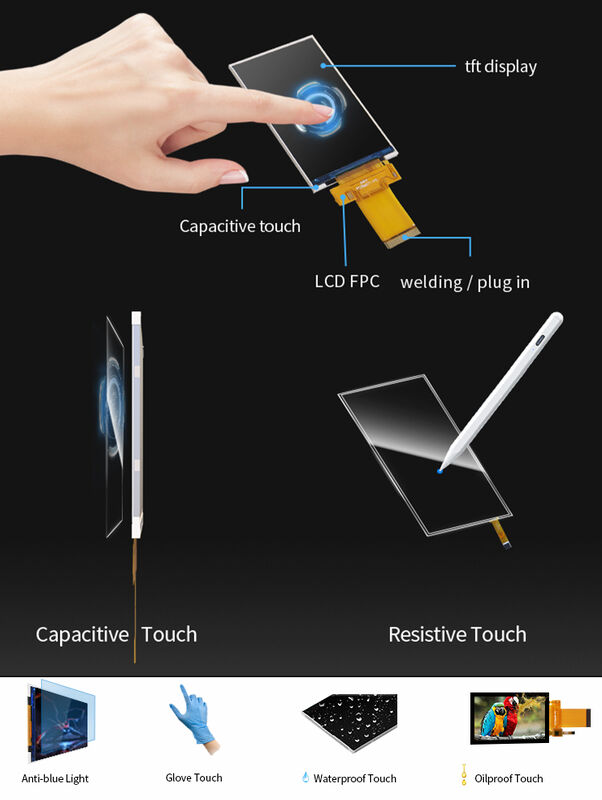 โมดูลจอ LCD Polcd ขนาด 3.5 นิ้ว ความละเอียด 320X480 พิกเซล หน้าจอ IPS อินเทอร์เฟซ SPI MCU จอแสดงผล TFT รุ่น ILI9488
